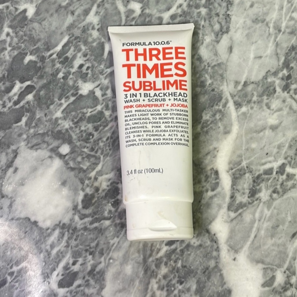 New Formula‎ 10.0.06 Three Times Sublime 3 in 1 Blackhead Cleanser Scrub